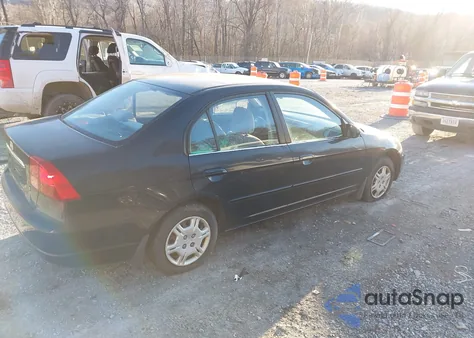 2002 Honda Civic Lx z USA, uszkodzony, nr VIN 1HGES16592L045000